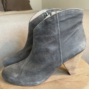 Matt Bernson Leather Boots with Wooden Heel